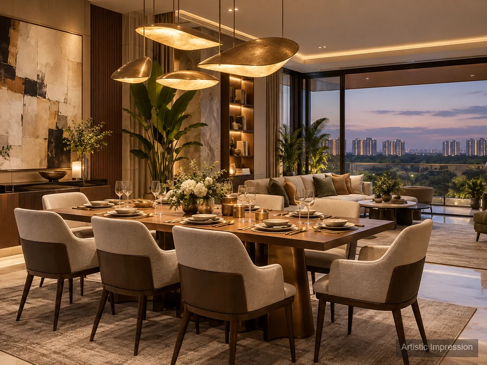 Dining area — Sobha Liora Whitefield